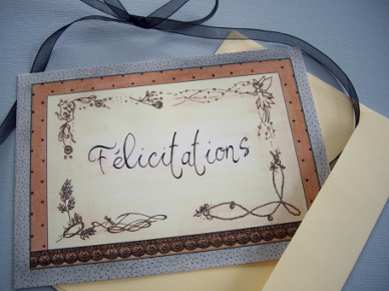 carte félicitations dessinées en couleur