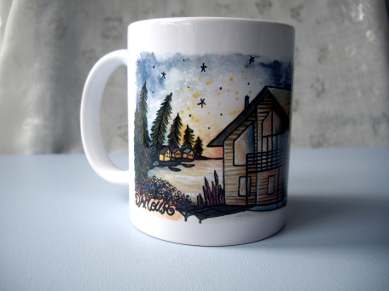mug décoré avec dessin